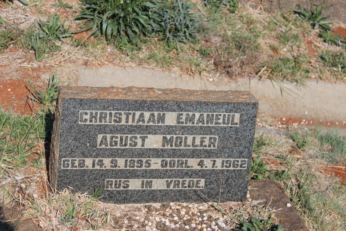 MOLLER Christiaan Emaneul Agust 1895-1962