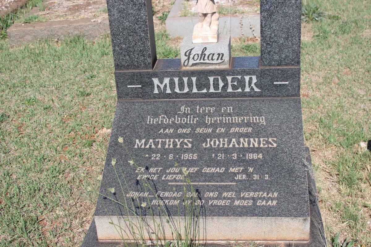 MULDER Mathys Johannes 1955-1964