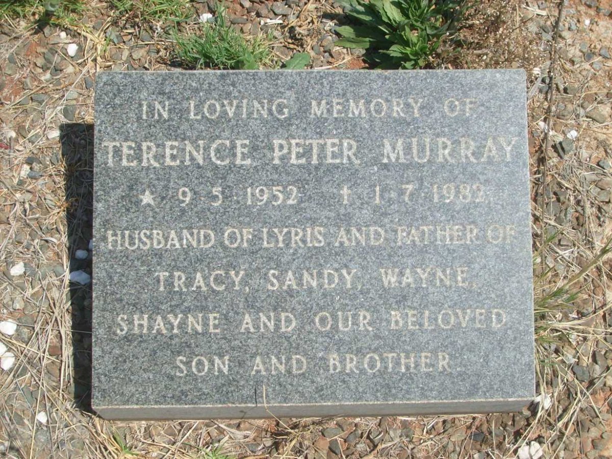 MURRAY Terence Peter 1952-1982