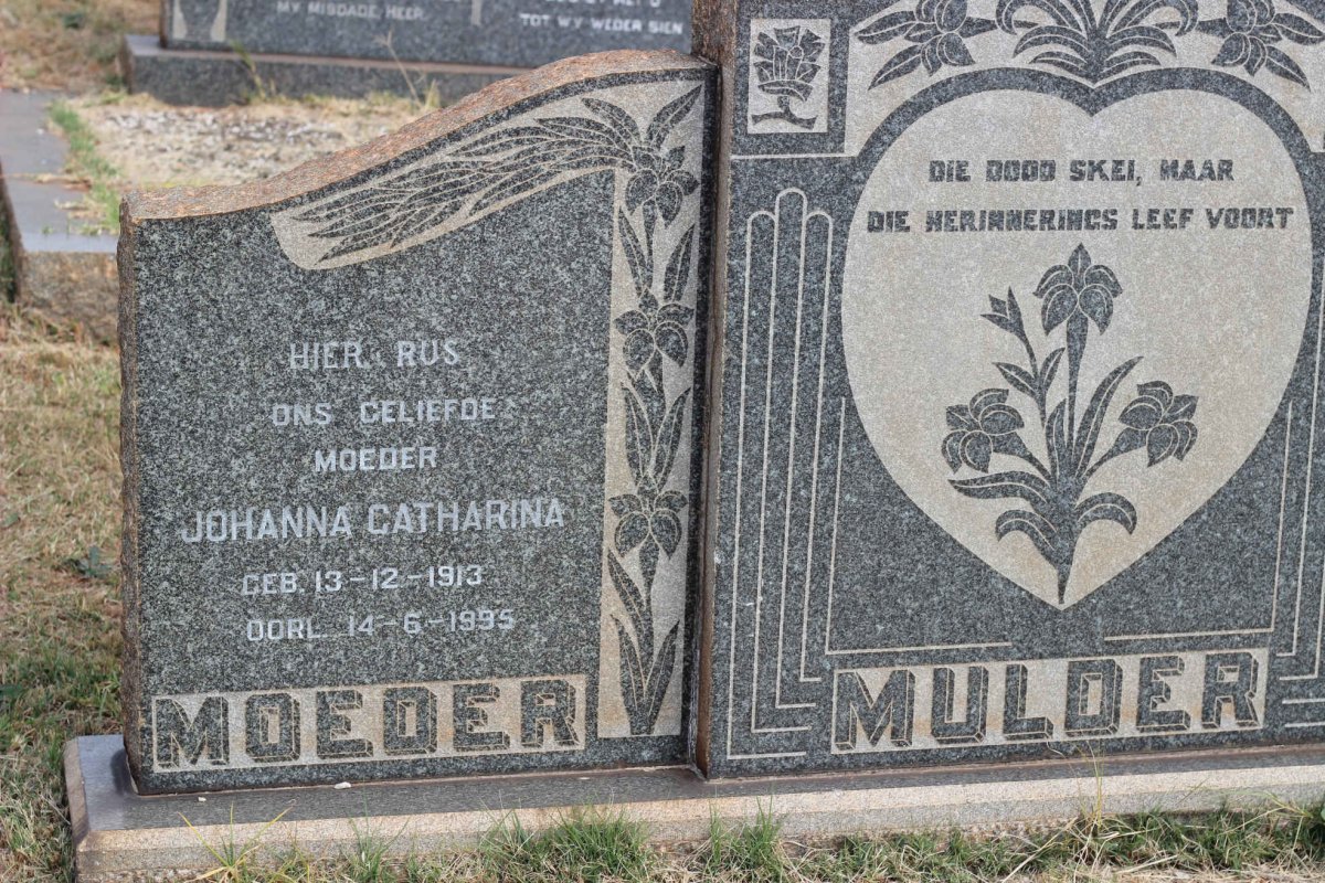 MULDER Johanna Catharina 1913-1995