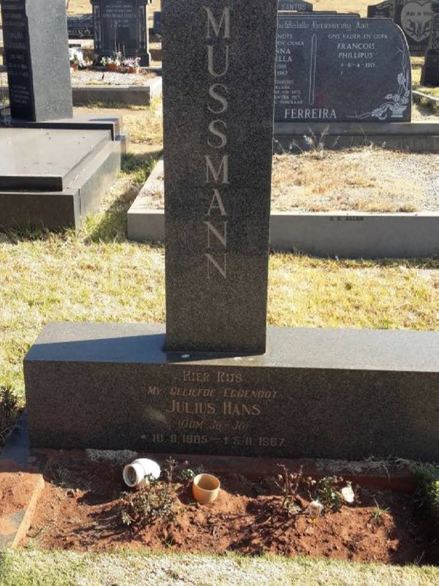 MUSSMANN Julius Hans 1905-1967