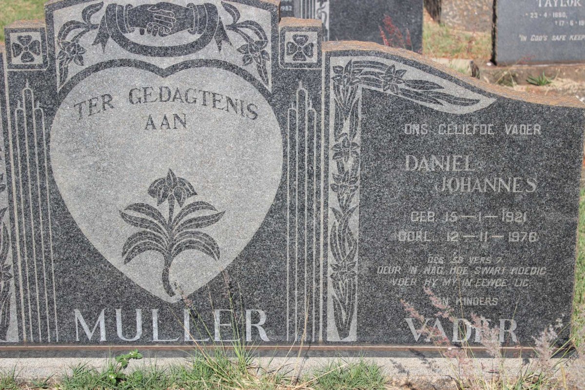 MULLER Daniel Johannes 1921-1976