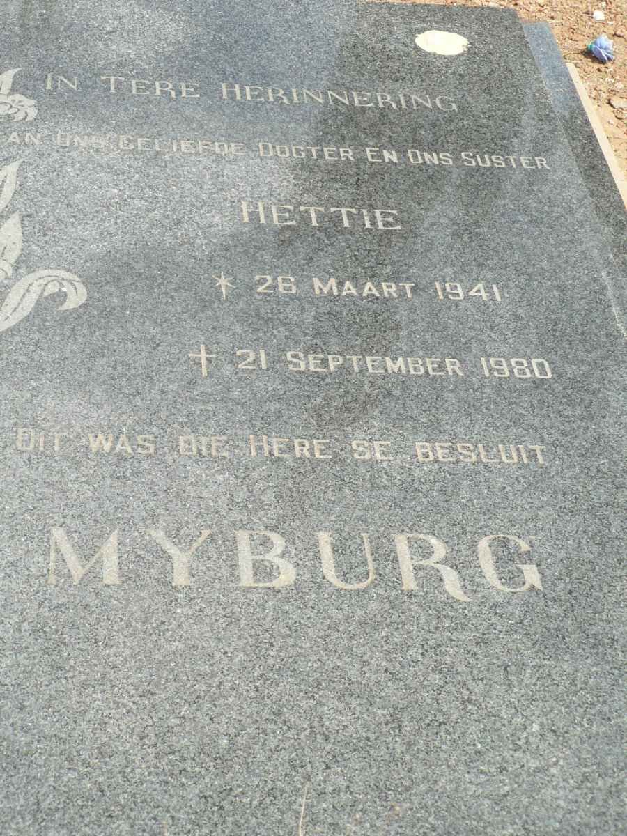MYBURG Hettie 1941-1980