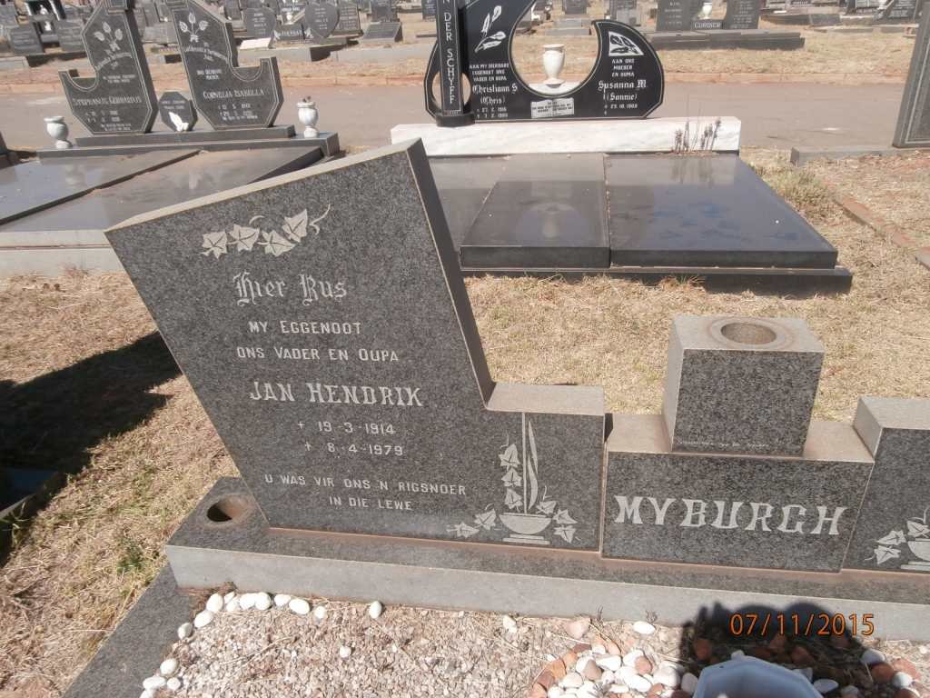MYBURGH Jan Hendrik 1914-1979