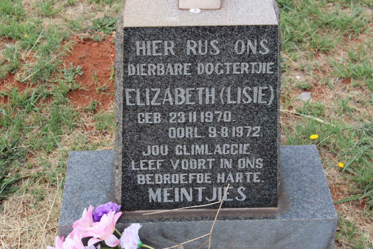 MEINTJIES Elizabeth 1970-1972