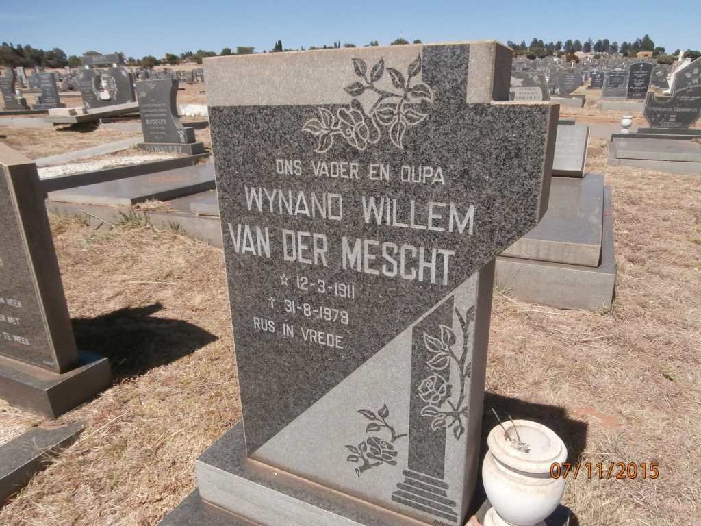 MESCHT Wynand Willem, van der 1911-1979