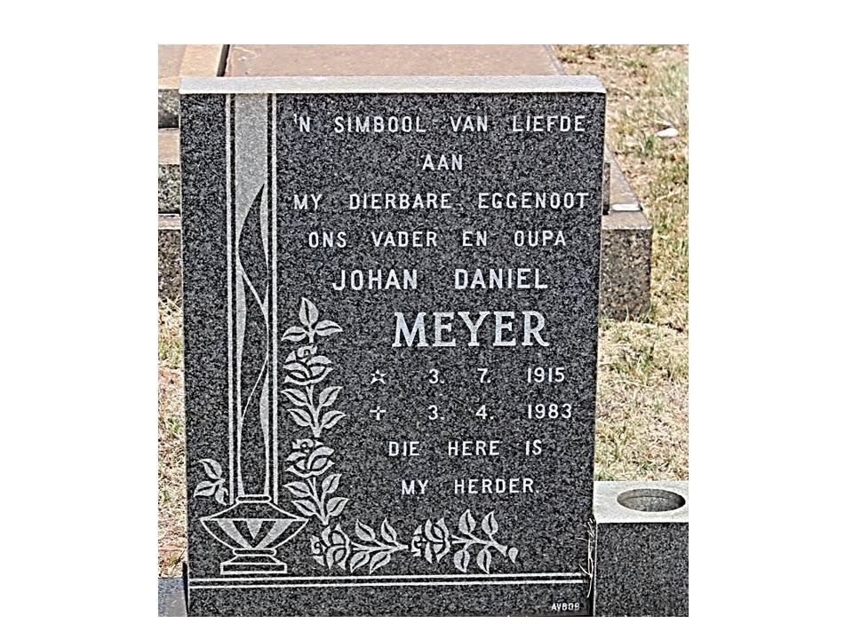 MEYER Johan Daniel 1915-1983