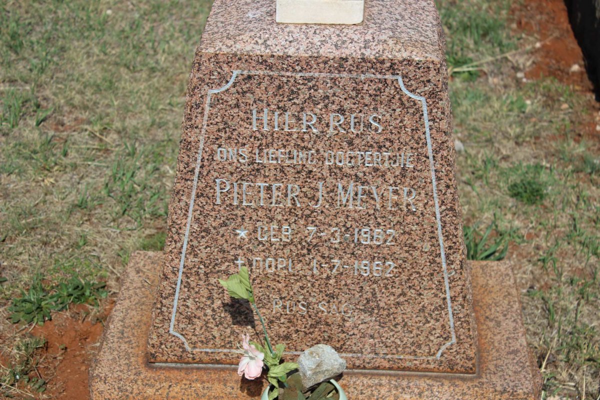 MEYER Pieter J. 1962-1962