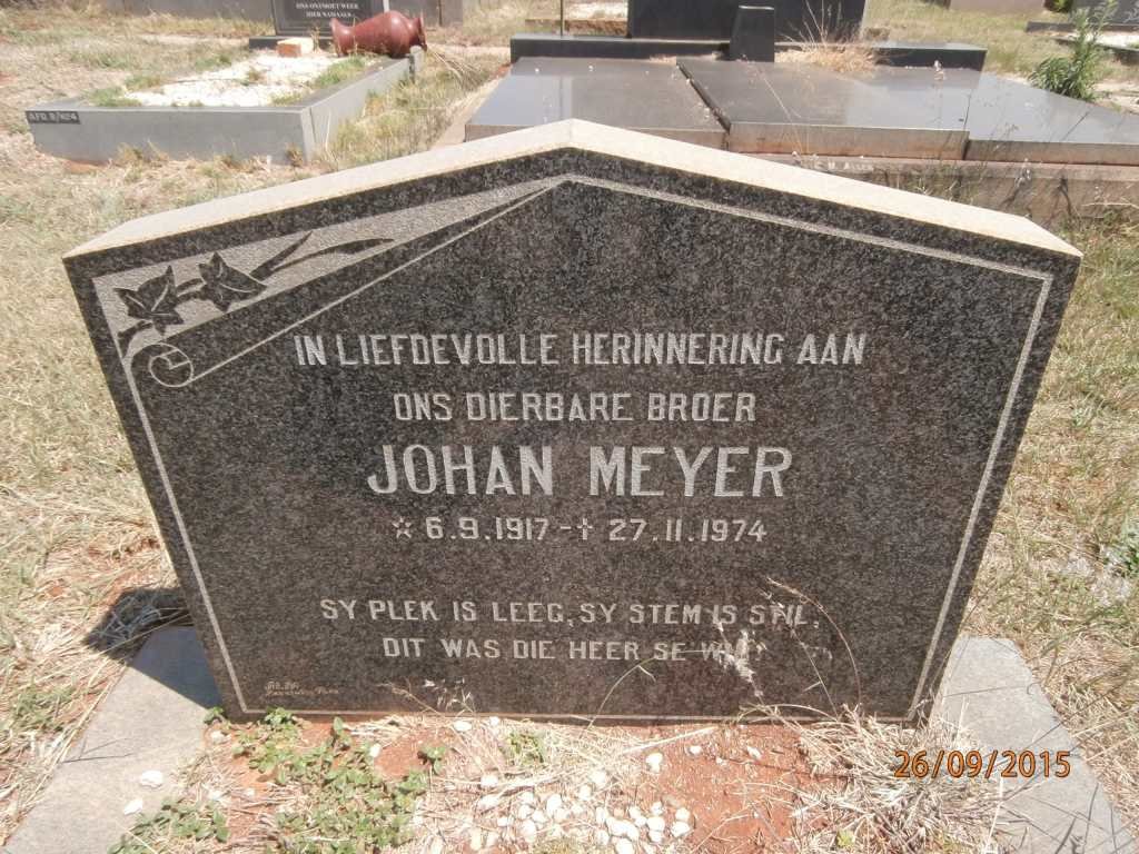 MEYER Johan 1917-1974