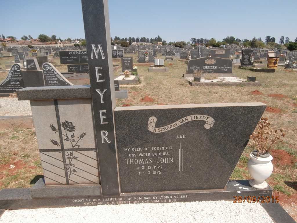 MEYER Thomas John 1927-1975