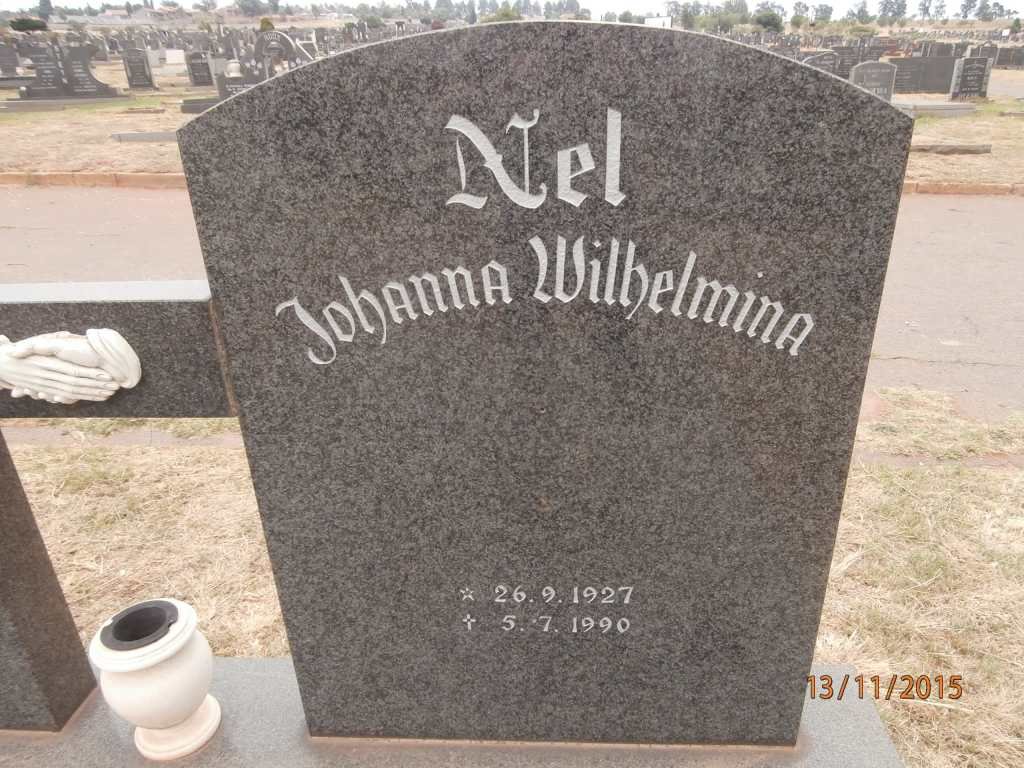 NEL Johanna Wilhelmina 1927-1990
