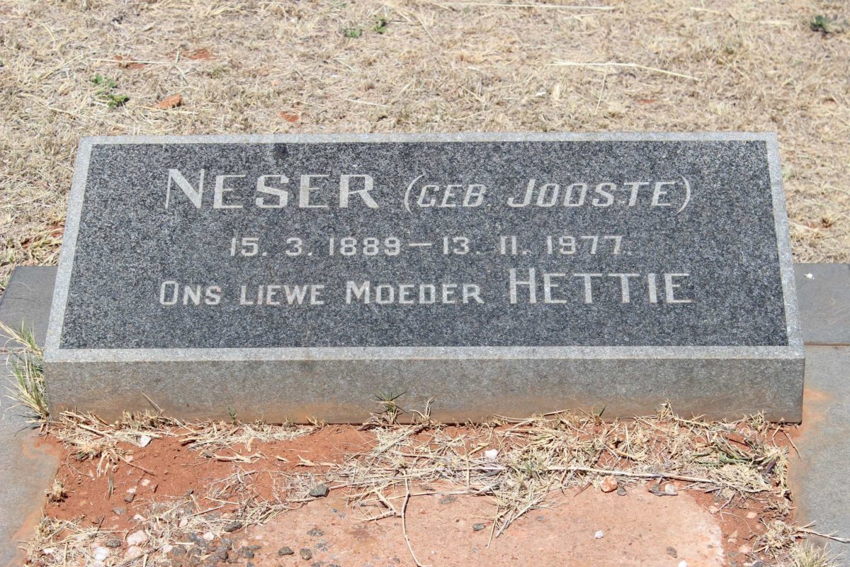 Neser H _nee Jooste_