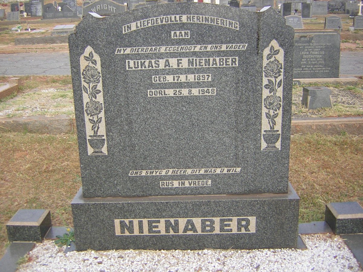 NIENABER Lukas A.F. 1897-1948