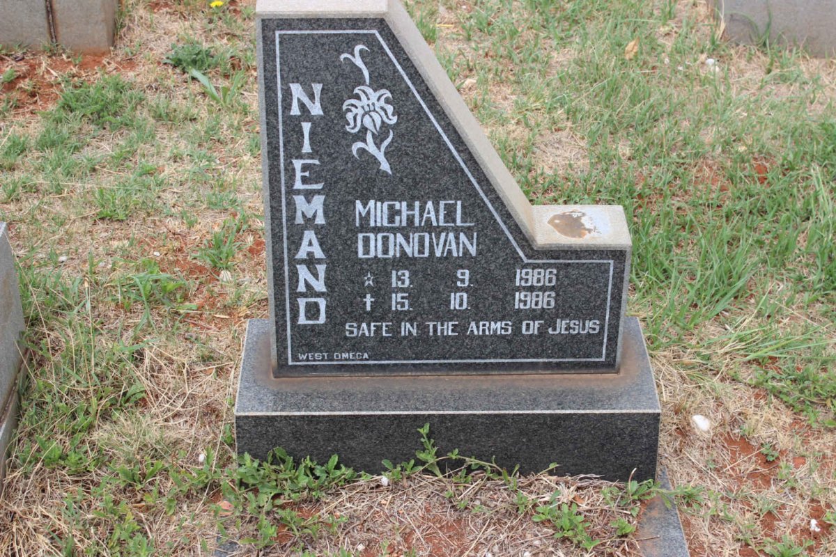NIEMAND Michael Donovan 1986-1986