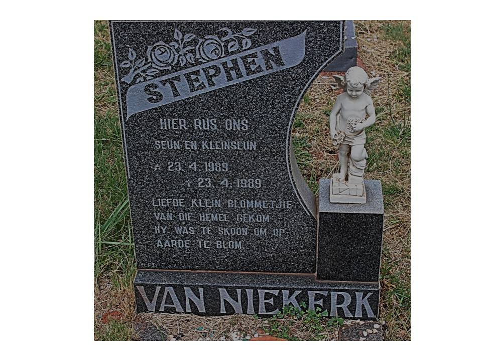 NIEKERK Stephen, van 1989-1989