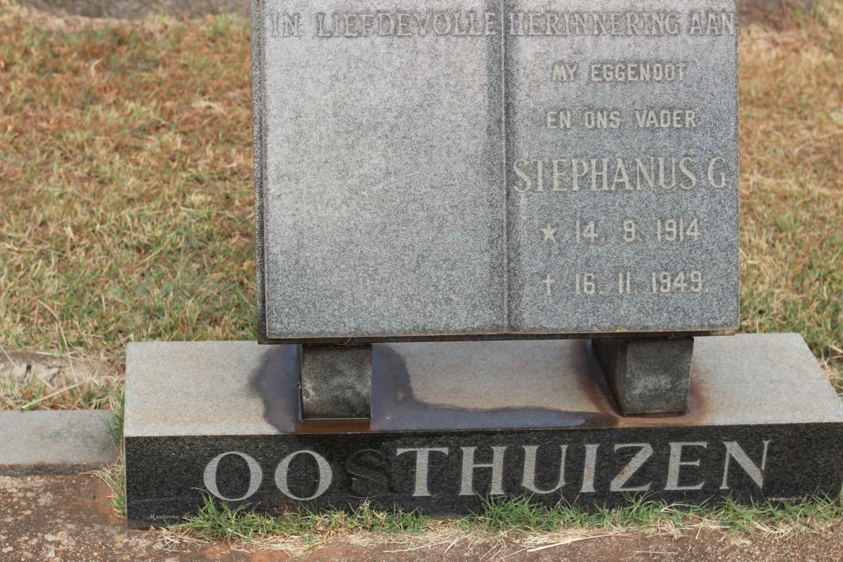 OOSTHUIZEN Stephanus G. 1914-1949