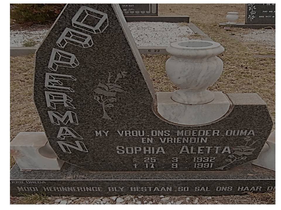OPPERMAN Sophia Aletta 1932-1991