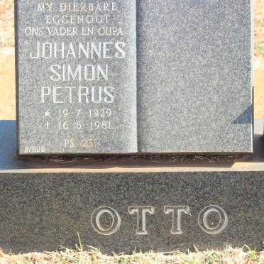 OTTO Johannes Simon Petrus 1929-1981