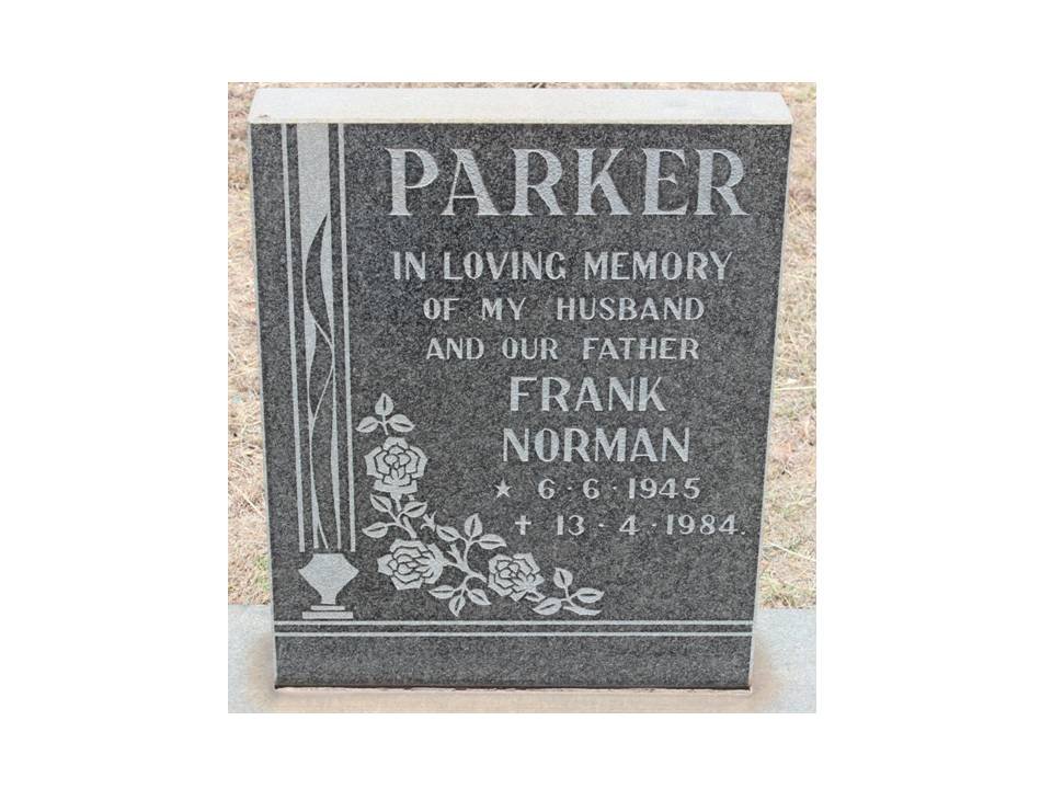 PARKER Frank Norman 1945-1984
