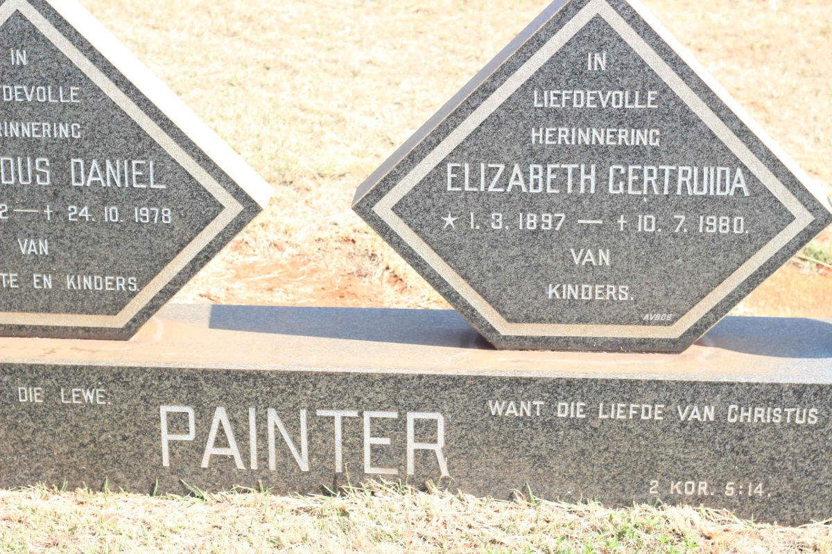 PAINTER Elizabeth Gertruida 1897-1980