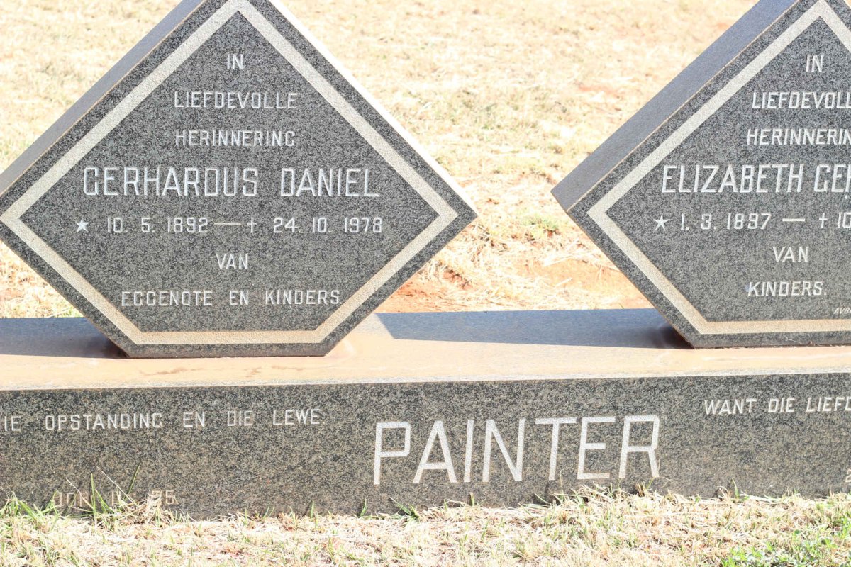 PAINTER Gerhardus Daniel 1892-1978