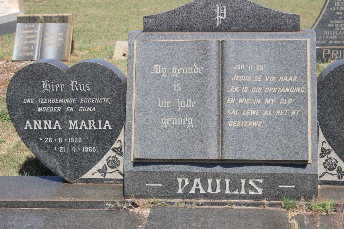 PAULIS Anna Maria 1920-1965