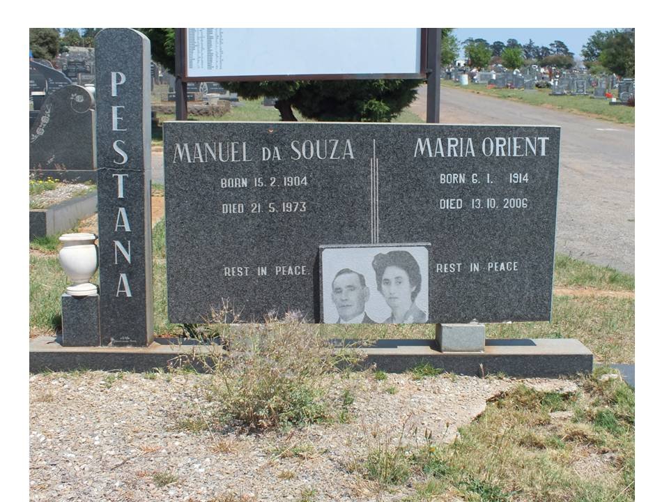 PESTANA Manuel da Souza 1904-1973 &amp; Maria Orient 1914-2006