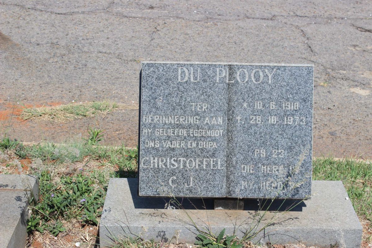 PLOOY Christoffel C.J., du 1910-1973