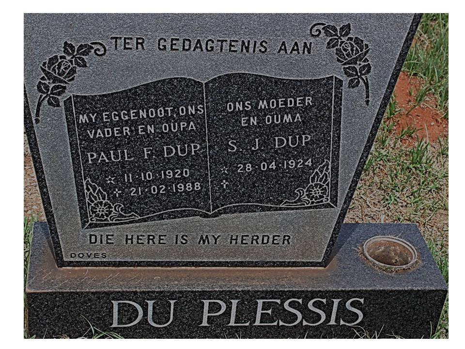 PLESSIS Paul F., du 1920-1988 &amp; S.J. 1924-