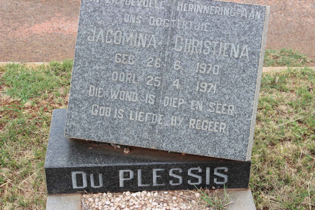 PLESSIS Jacoba Christiena, du 1970-1971