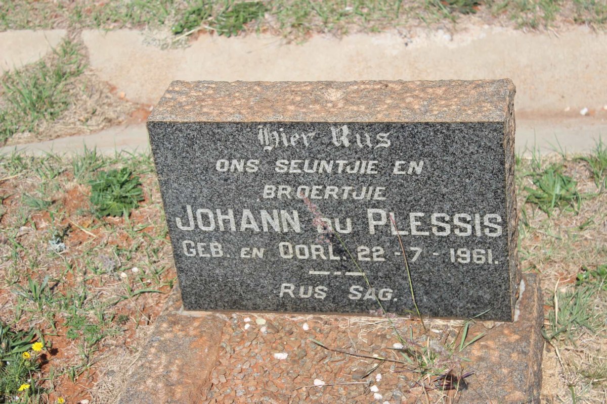 PLESSIS Johann, du 1961-1961
