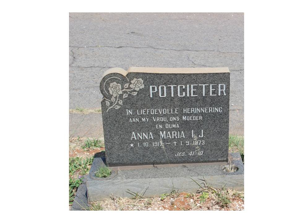 POTGIETER Anna Maria I.J. 1917-1973