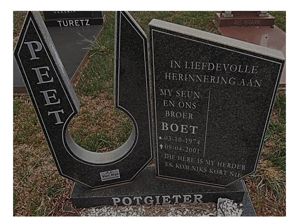POTGIETER Peet 1974-2001