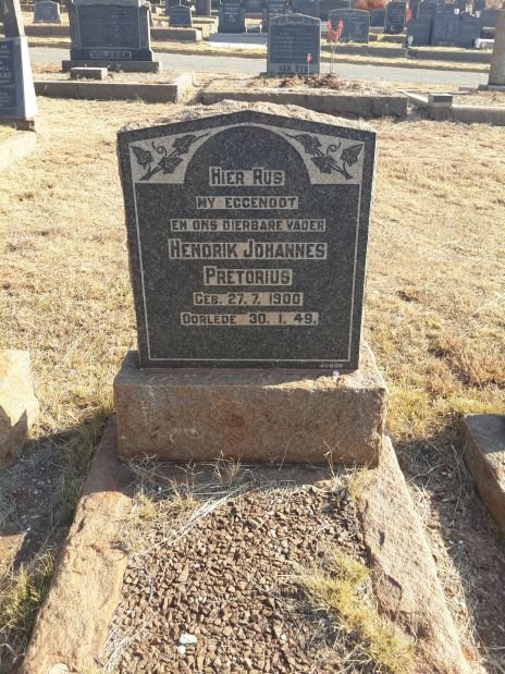 PRETORIUS Hendrik Johannes 1900-1949