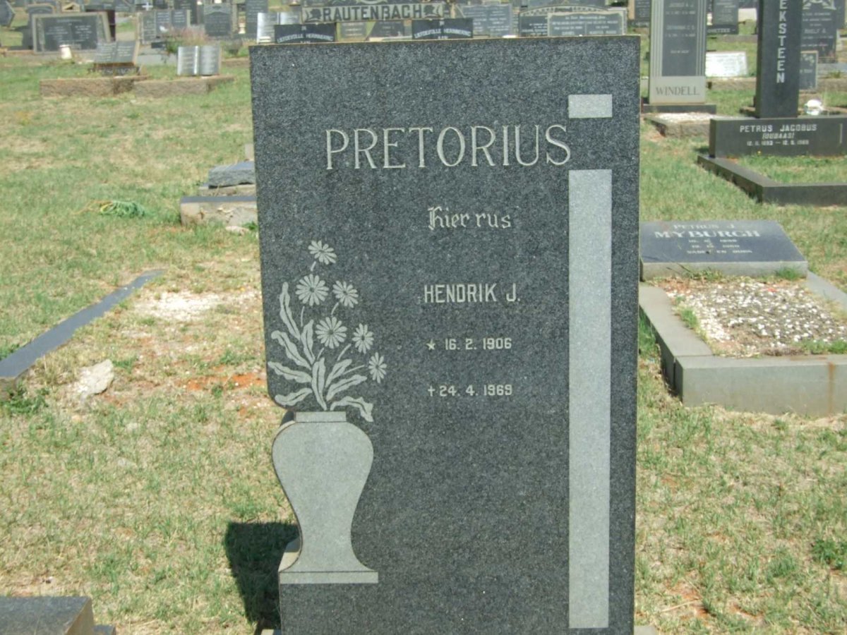 PRETORIUS Hendrik J. 1906-1969