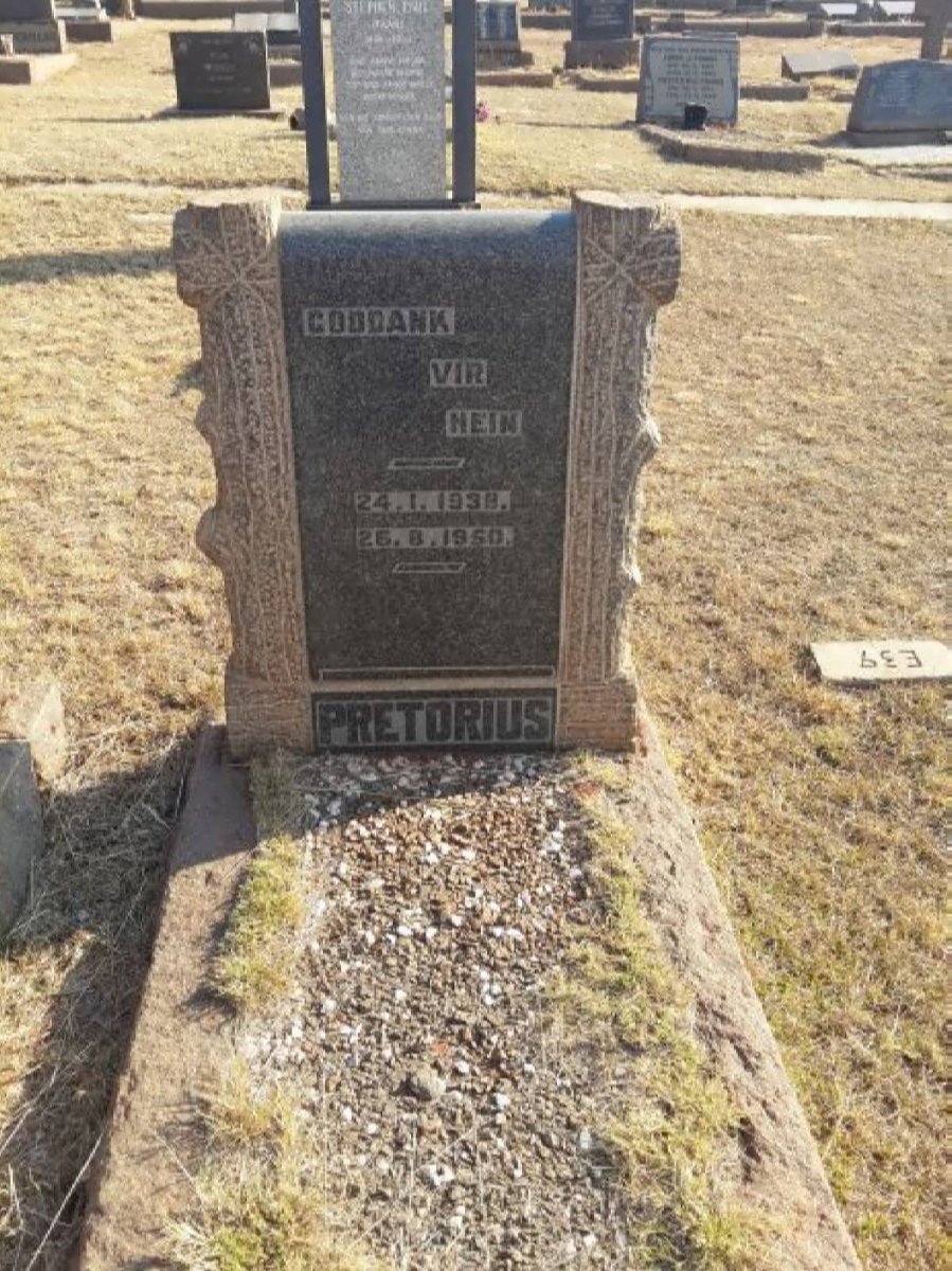 PRETORIUS Hein 1938-1950