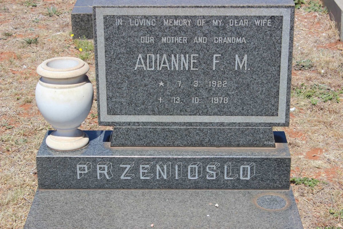 PRZENIOSLO Adianne F.M. 1922-1978