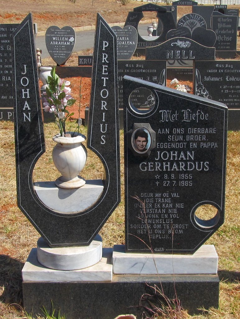 PRETORIUS Johan Gerhardus 1955-1985