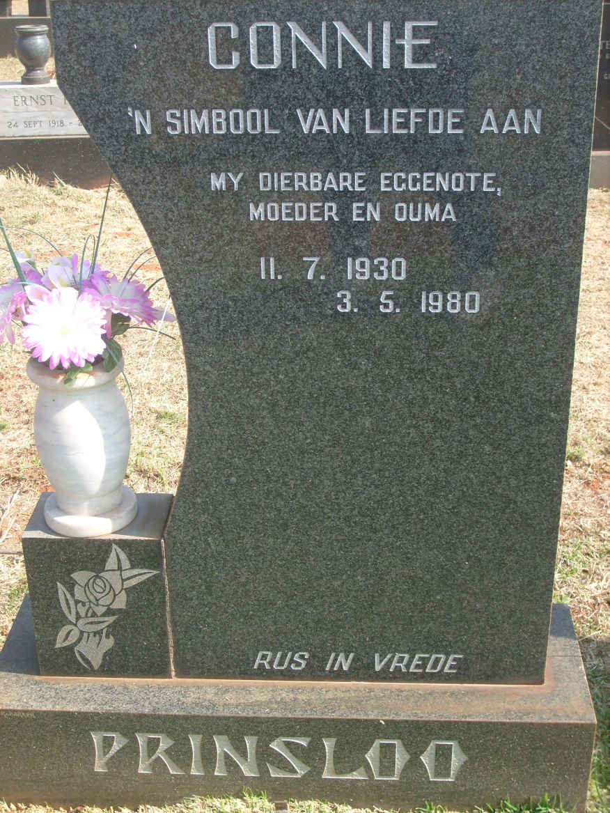 PRINSLOO Connie 1930-1980