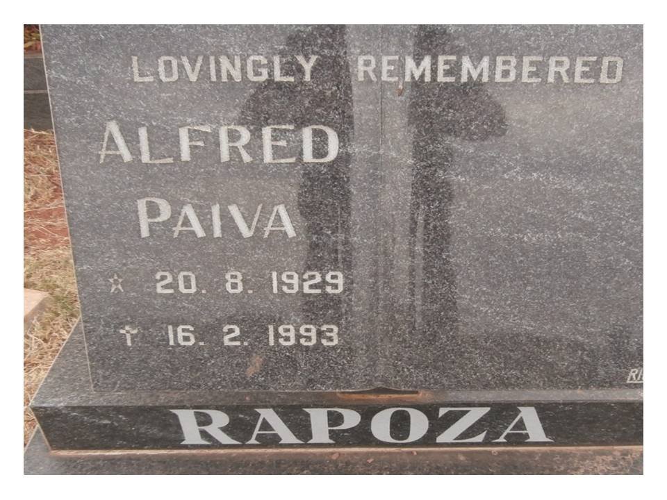 RAPOZA Alfred Paiva 1929-1993