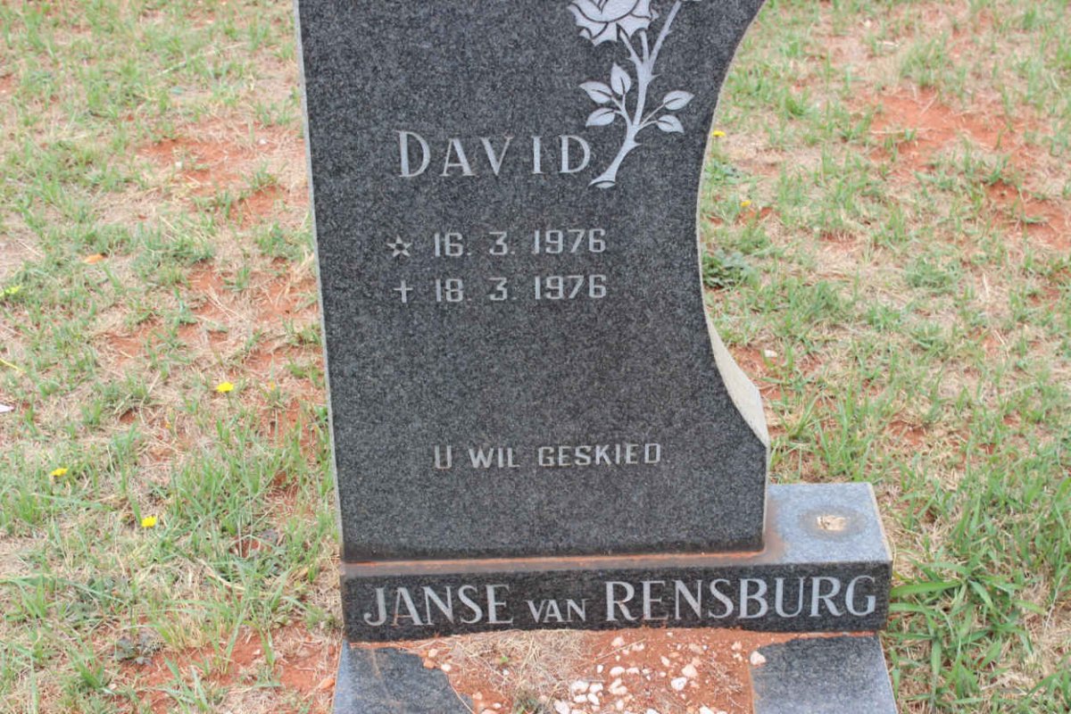 RENSBURG David, Janse van 1976-1976