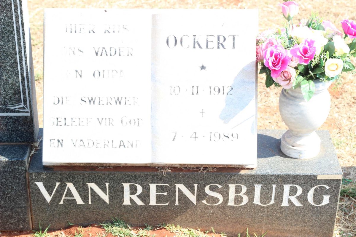 RENSBURG Ockert, van 1912-1989 :: TERBLANCHE Nellie 1943-2005 _2