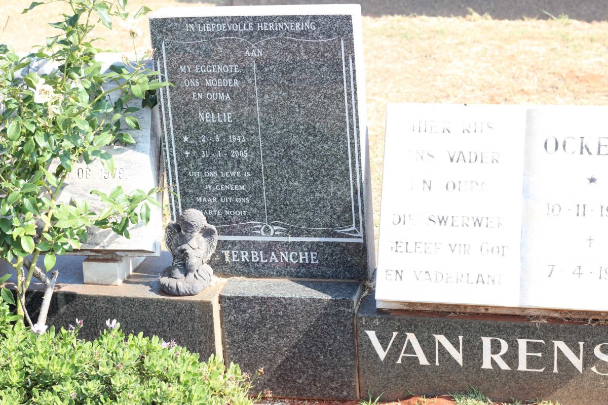 RENSBURG Ockert, van 1912-1989 :: TERBLANCHE Nellie 1943-2005 _1