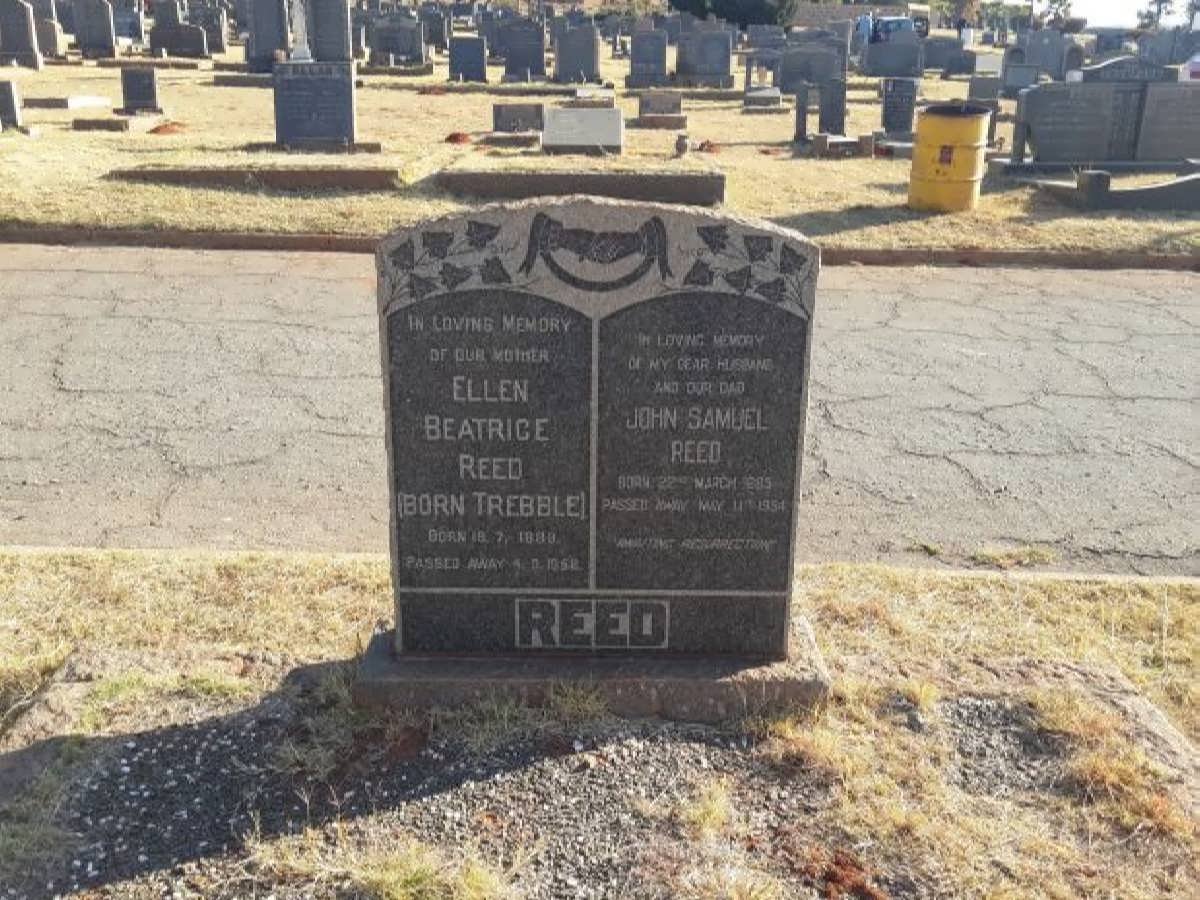 REED John Samuel 18?5-1954 &amp; Ellen Beatrice TREBBLE 18??-19??