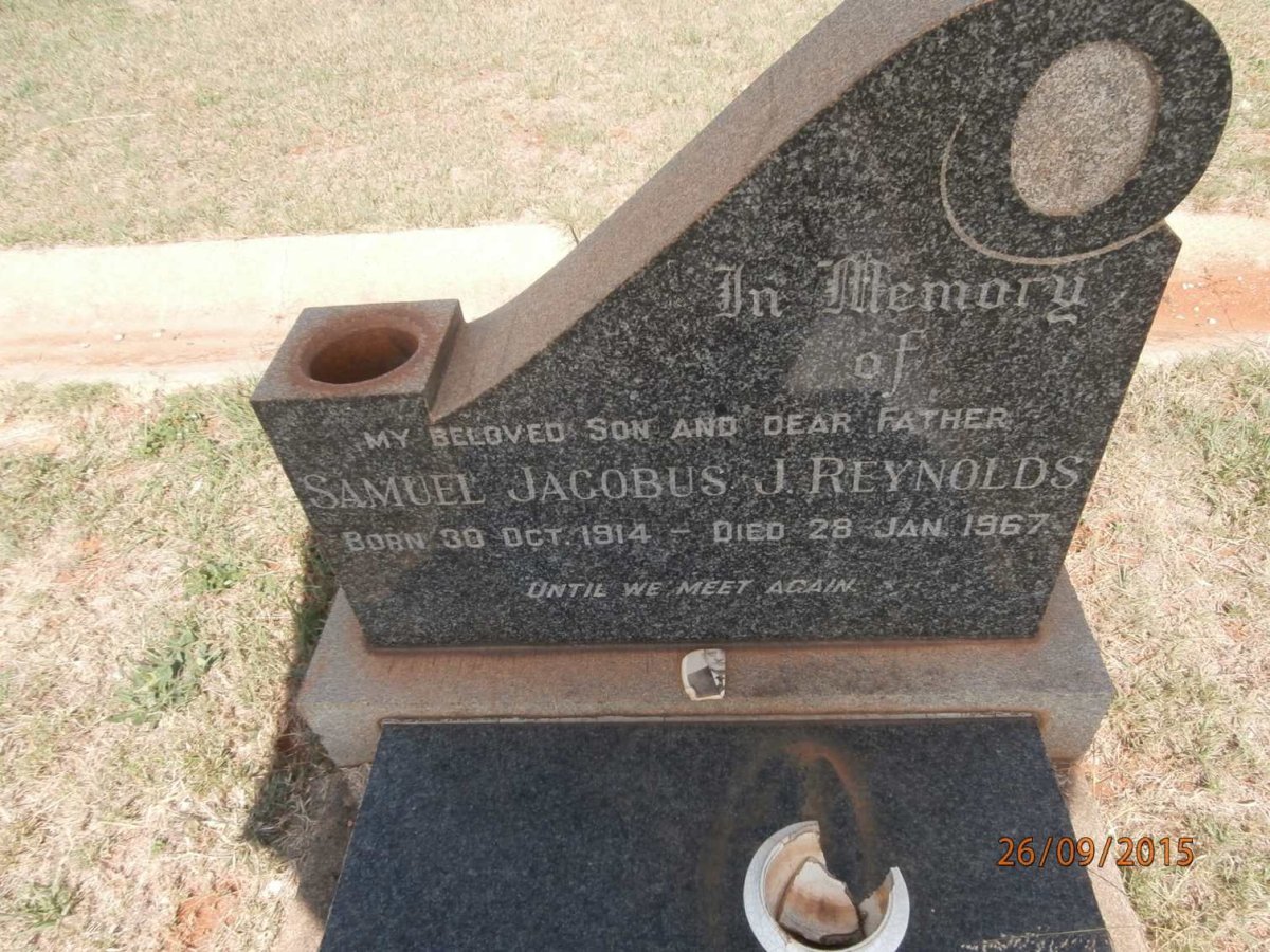 REYNOLDS Samuel Jacobus J. 1914-1967