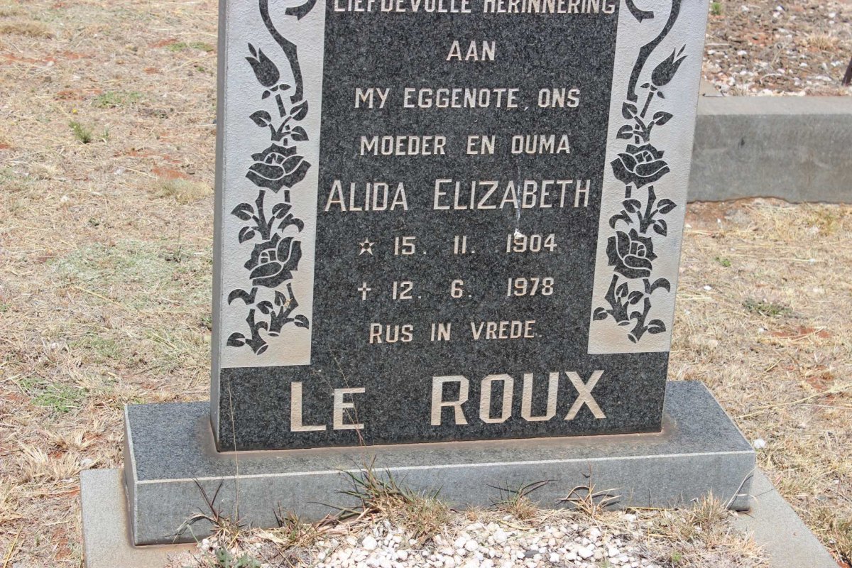 ROUX Alida Elizabeth, le 1904-1978