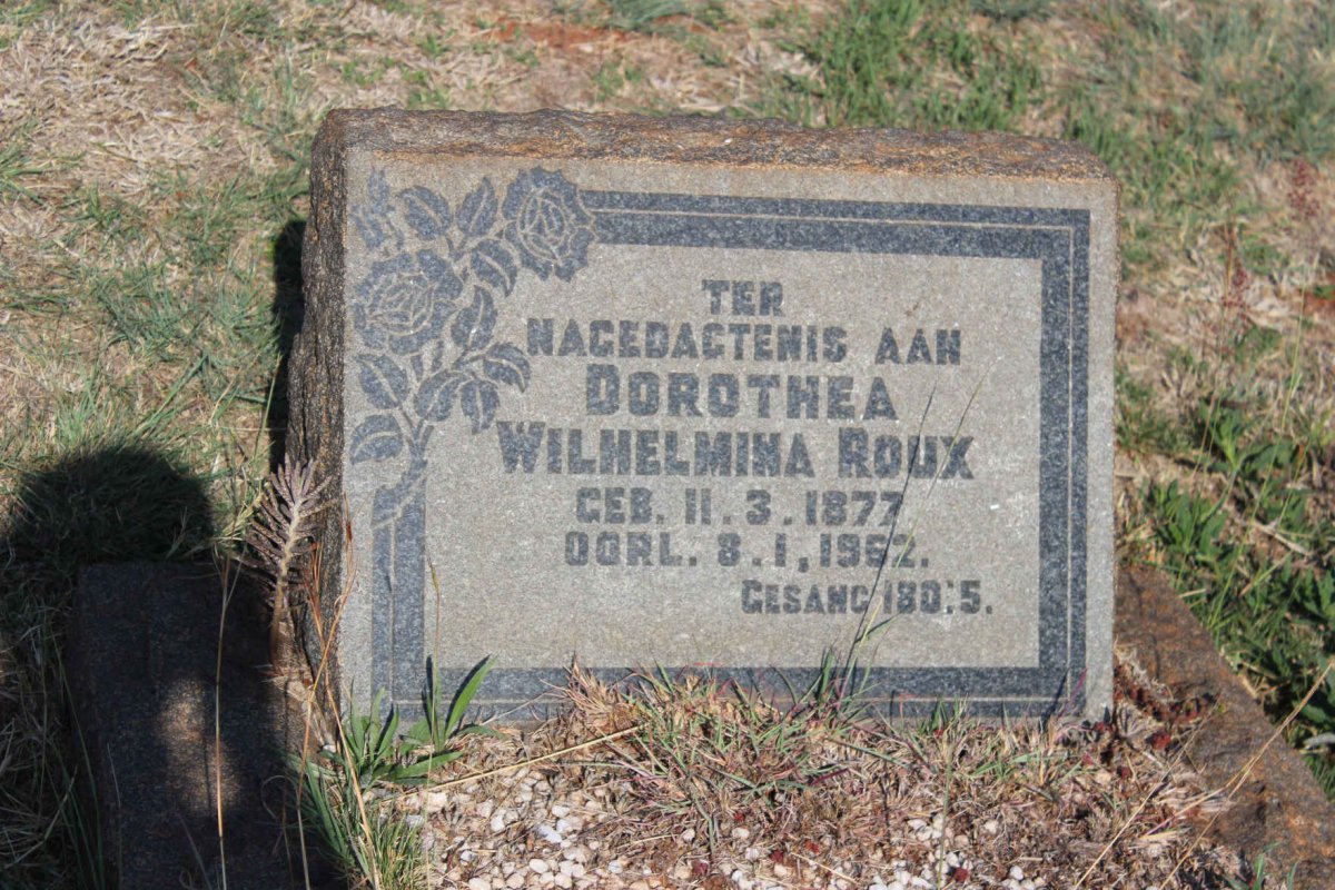 ROUX Dorothea Wilhelmina 1877-1962