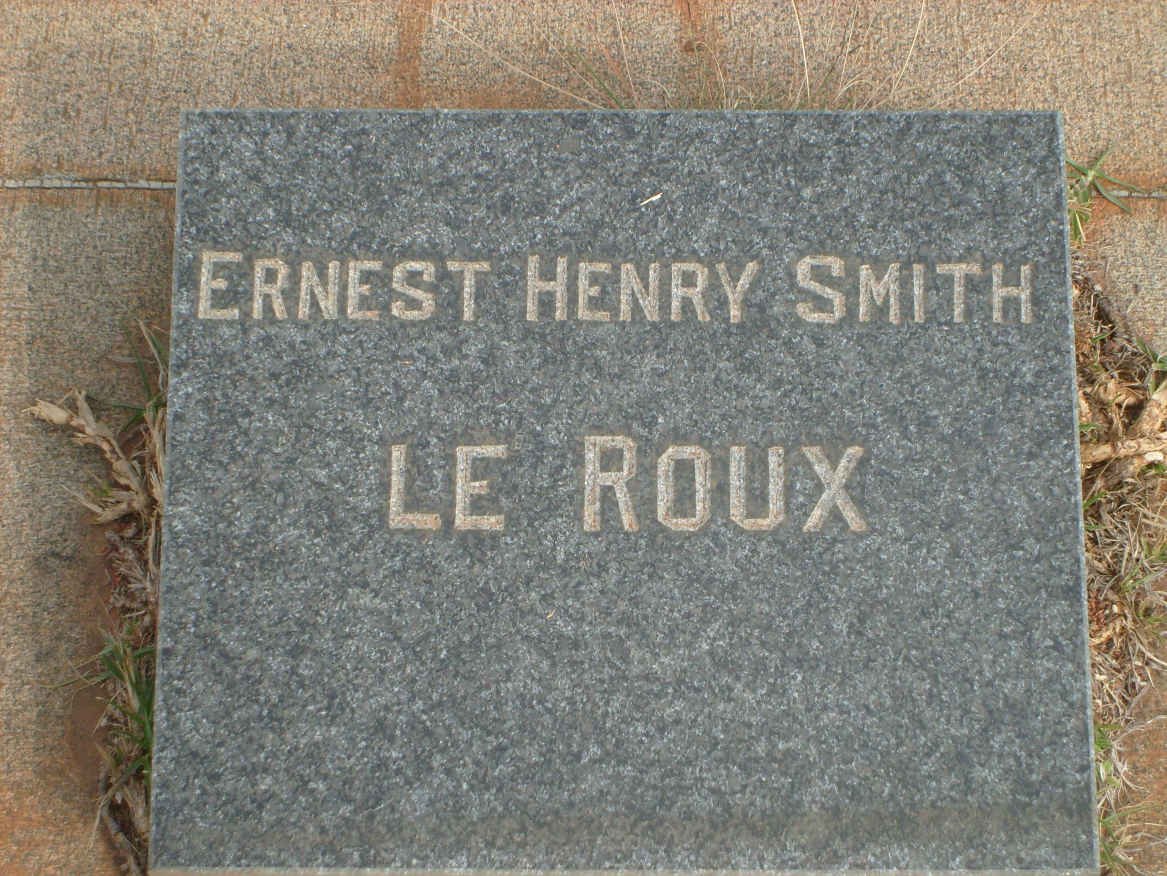 ROUX Ernest Henry Smith, le