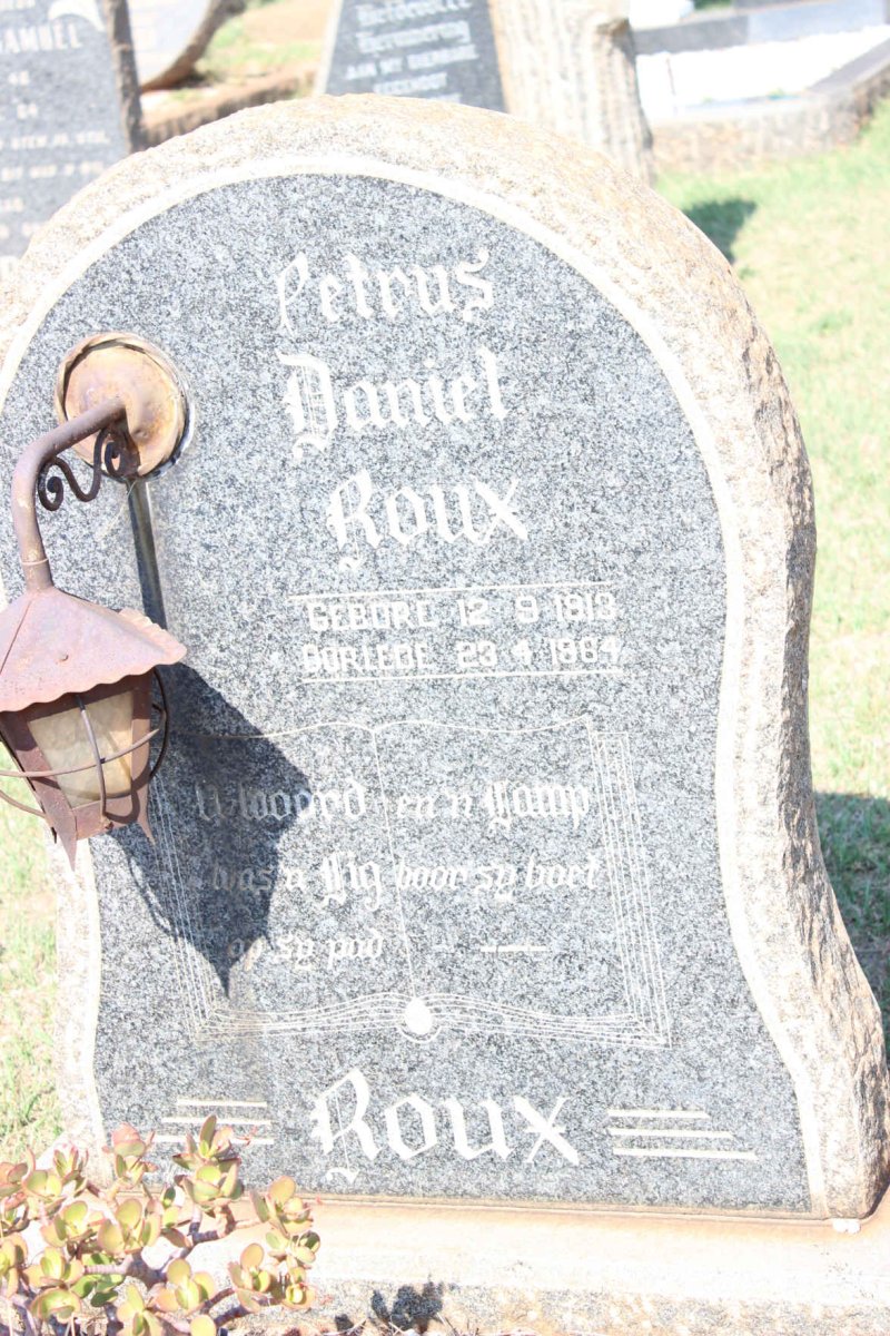 ROUX Petrus Daniel 1913-1984