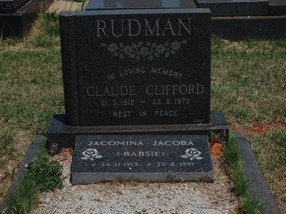 RUDMAN Claude Clifford 1912-1973 &amp; Jacomina Jacoba 1915-1991